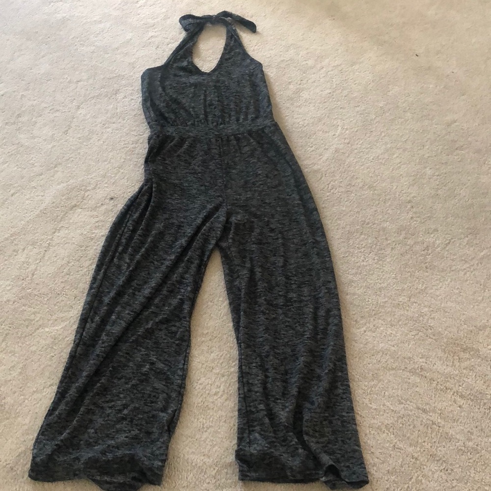 NWT Gap halter jumpsuit size S grey